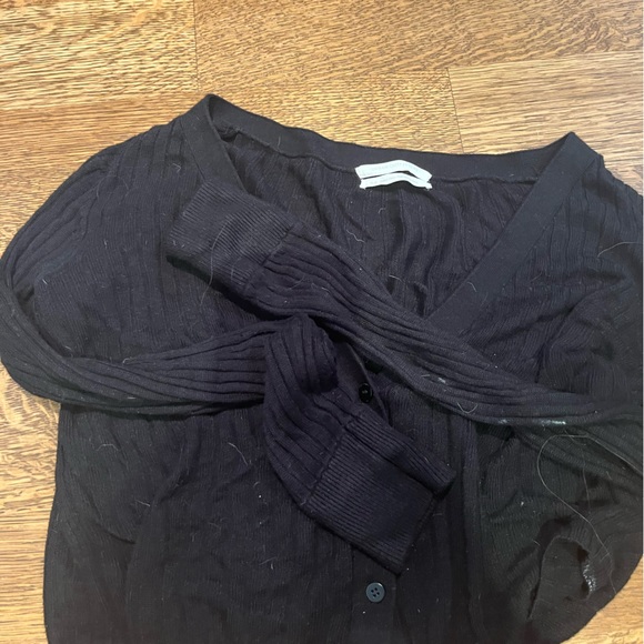 Black cropped sheer cardigan Urban Outfitters - Picture 4 of 5